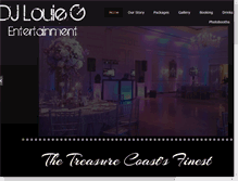 Tablet Screenshot of djlouiegentertainment.com